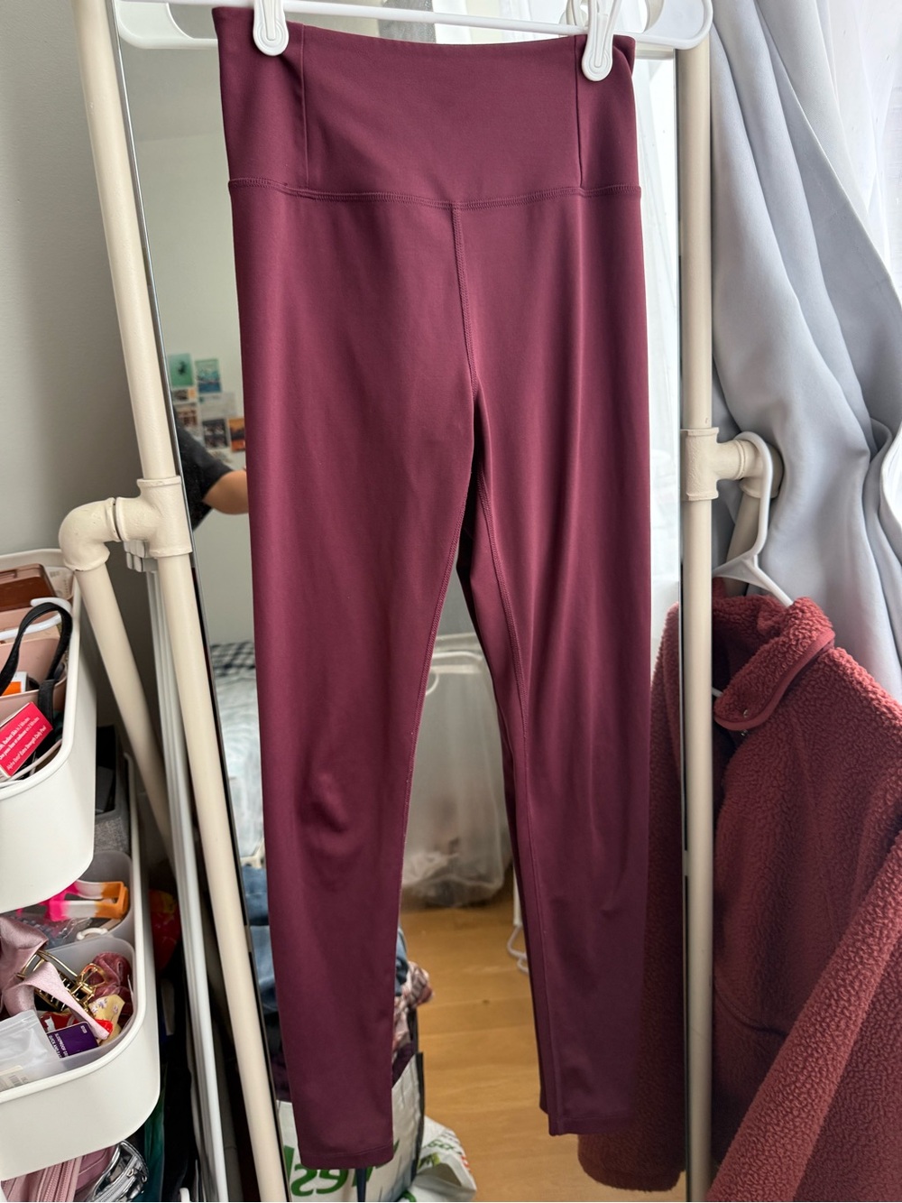 Girlfriend Collective High-Rise Burgundy Leggings